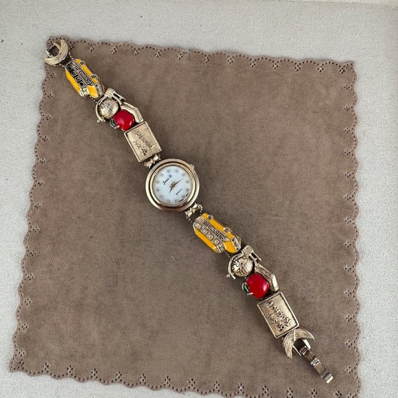 Vintage Best Teacher Watch by Jennie B with 3D School Charms main image 7